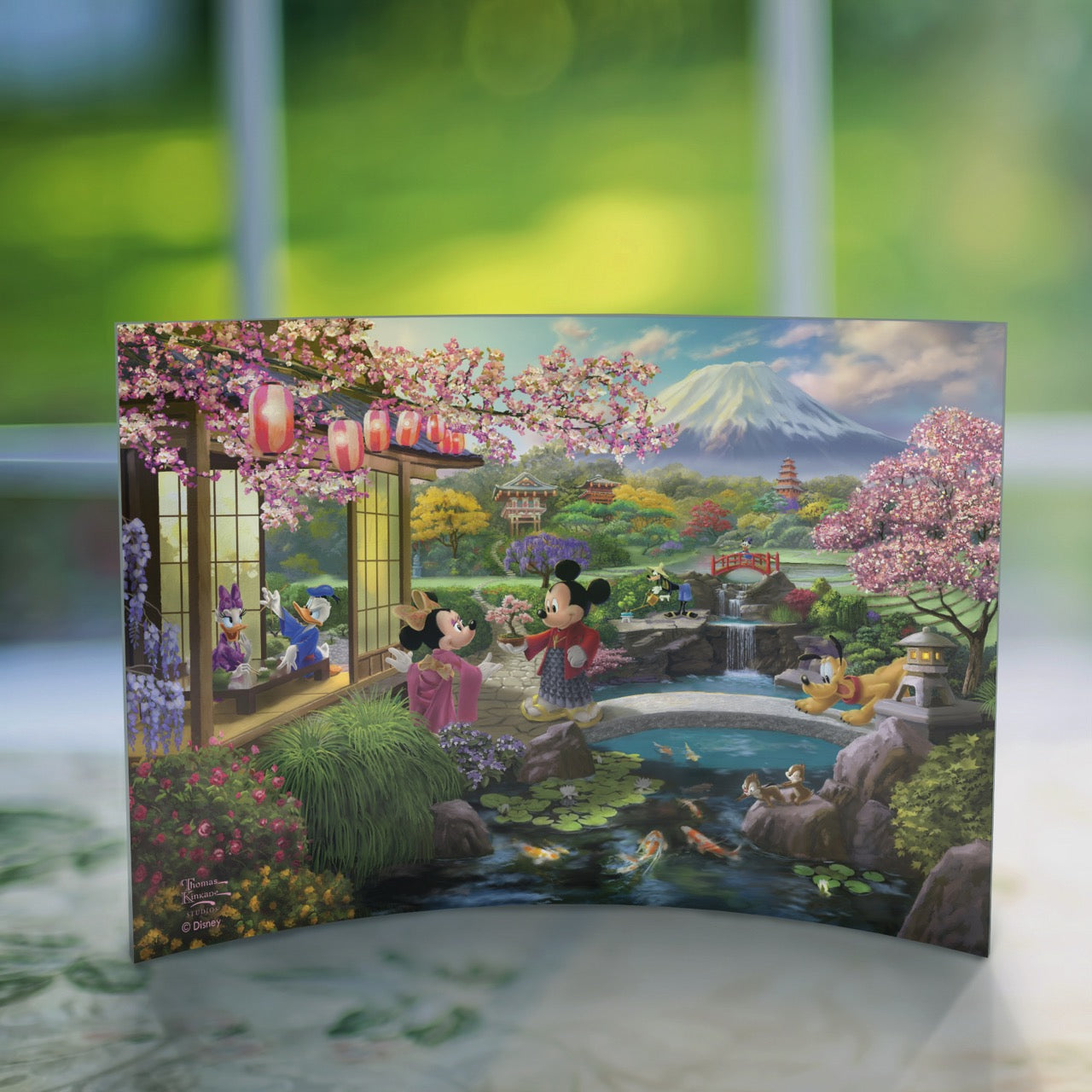 Disney (Mickey and Minnie in Japan) 10" x 7" Curved Acrylic Print ACP1007CUR846